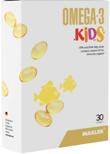 Maxler Omega 3 Kids 30 caps box