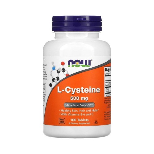 Now Foods L-Cysteine 500mg 100 tabs L-цистеин		