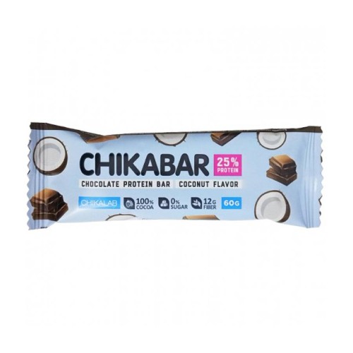 Chikalab Chikabar Protein Bar 60g. 1x20 (Кокос)