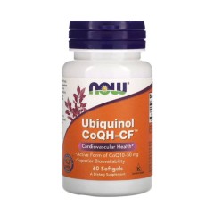 NOW Ubiquinol CoQH-CF 50мг 60 softgels НАУ Юбинихол 50мг	