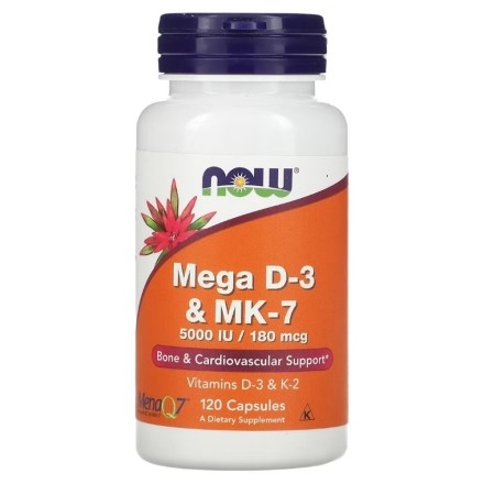 NOW MEGA D-3 & MK-7 120 VCAPS