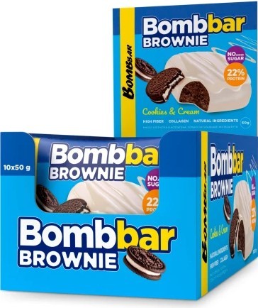 Bombbar Печенье глазированное Брауни 50 г печенье крем