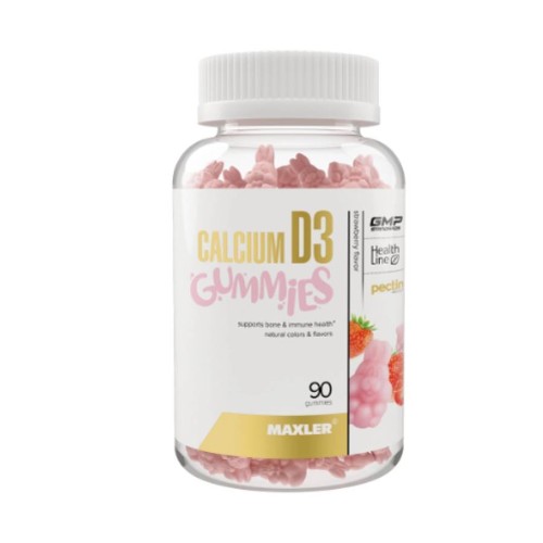 Maxler Calcium D3 Gummies For Kids 90 Strawberry