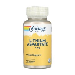 Solaray Lithium Aspartate 100ct 5mg
