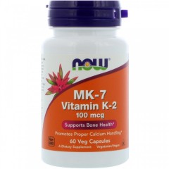 NOW MK-7 Vitamin K-2 100 mcg 60 caps