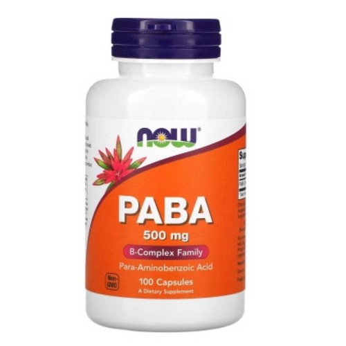 NOW paba 500mg 100caps