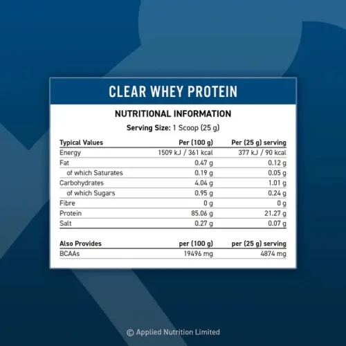 Applied Nutrition CLEAR WHEY ISOLATE 875g raspberry strawberry