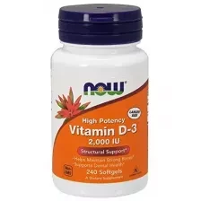 NOW Vitamin D-3 2000 IU 240caps