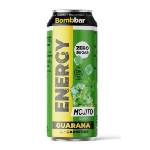 BOMBBAR Напиток Energy L-Карнитин с гуараной 500 мл Мохито