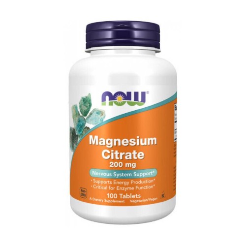 NOW nutrition Magnesium Citrate 200mg 100 tabs