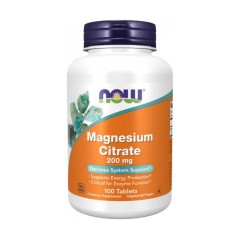 NOW nutrition Magnesium Citrate 200mg 100 tabs