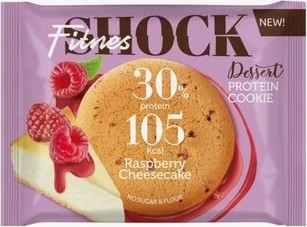 FitnessSHOCK DESSERT 40г печенье малиновый чизкейк