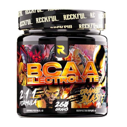 RECKFUL BCAA + Eleсtrolytes 260g Orange Blast