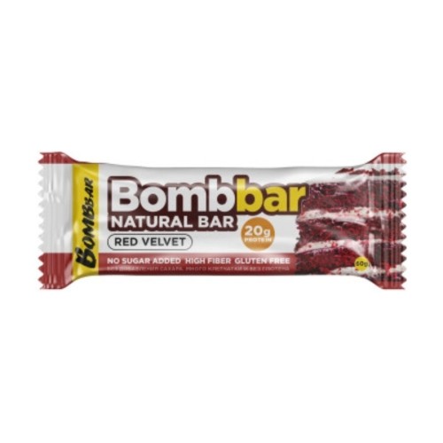 Bombbar Батончик неглазированный со вкусом 60г красный бархат