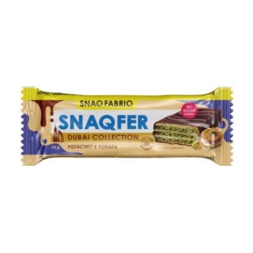 SNAQ FABRIQ Snaqfer вафельный батончик с фисташковой пастой и хрустящей пастой  45гр