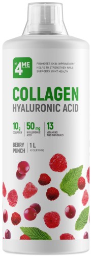 4ME Collagen+Hyaluronic acid 1000 мл ягодный пунш