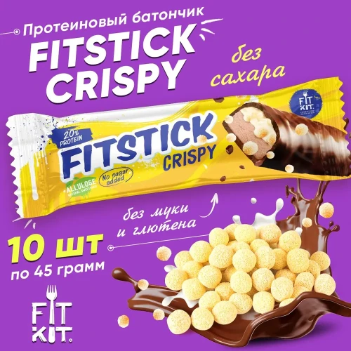 FITKIT Батончик FITSTICK CRISPY 45 г с рисовыми шариками