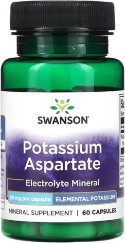 Swanson Potassium Aspartate 99mg 60caps