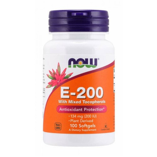 Now foods NOW E-200 Mixed Tocopherols 100 softgels
