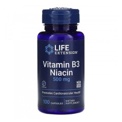 Life Extension Vitamin B3 Niacin 500mg 100caps