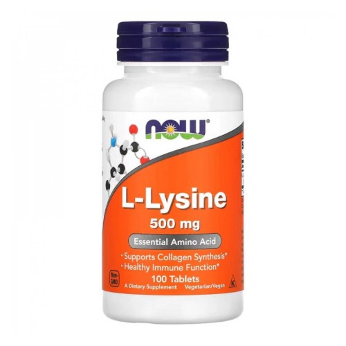 NOW L-lysine 500mg 100caps