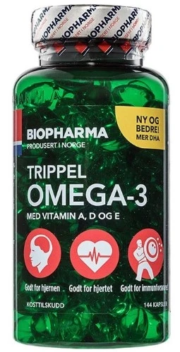 Biopharma Trippel OMEGA-3 144 caps