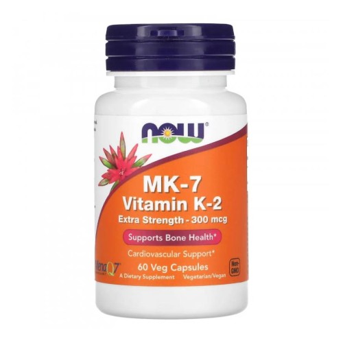 NOW foods MK-7 Vitamin K-2 extra strenght -300mcg 60vcaps