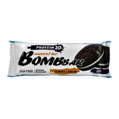 Bombbar Протеиновый батончик неглазированный  60 г печенье крем