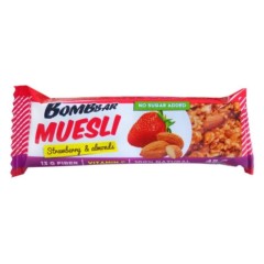 Bombbar  MUESLI мультизлаковый батончик 45гр клубника