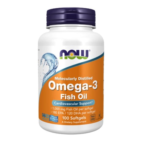 NOW foods Omega-3 Fish Oil 1000mg 100 softgels