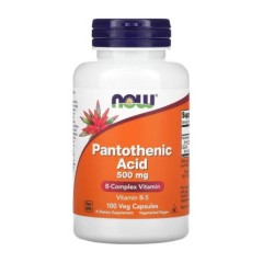 NOW foods Pantothenic acid  500mg  B-5 100 vcaps