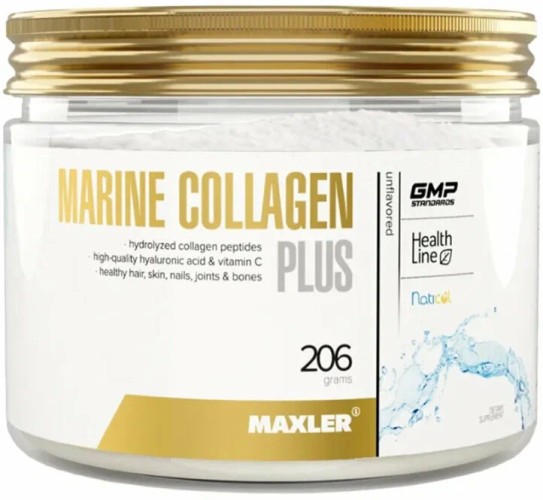 Maxler Marine Collagen Plus (Collag/Hyaluron/Vit C) 206 г Unflavored