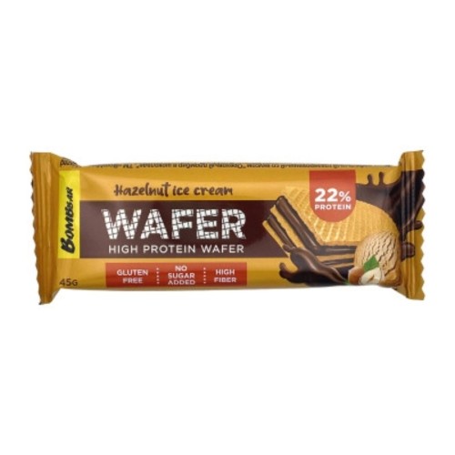 Bombbar Wafer батончик вафельный 45g hazelnut ice cream