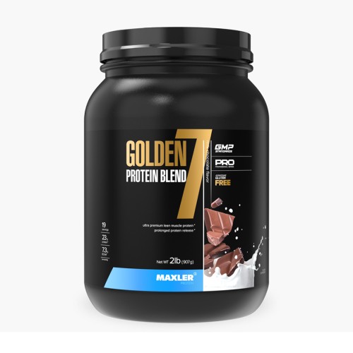 Maxler Golden protein blend 7 907gr chocolate																	