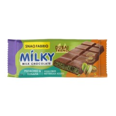 SNAQ FABRIQ MILKY молочный шоколад с фисташкой и хрустящим тестом 55гр