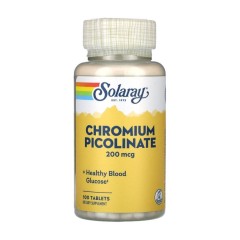 Solaray Chromium Picolinate 200 100ct 200mcg