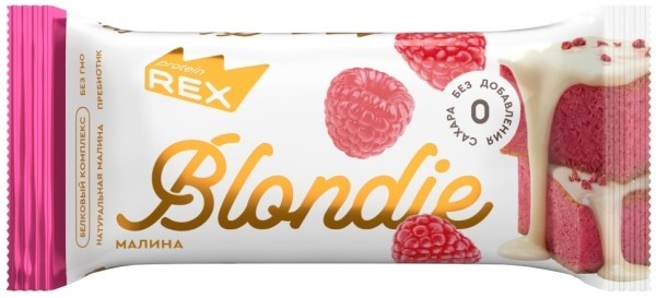 Proteinrex Пирожное протеиновое Blondie 50 г Малина