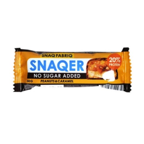 SNAQ FABRIQ SNAQER Батончик глазированный Арахис и карамель 50 г