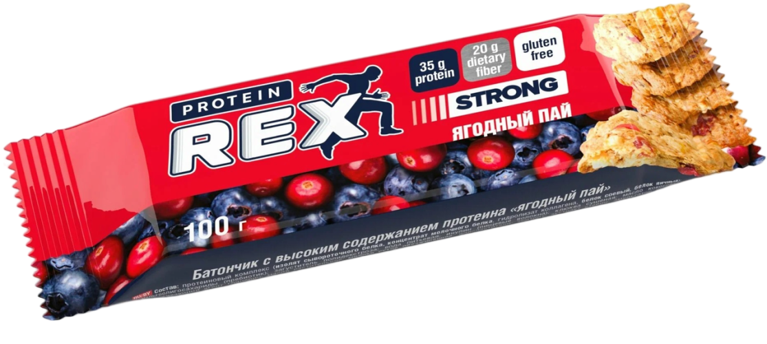 ProteinRex батончик 100г ягодный