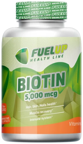 FuelUp Biotin 5 mg 5000 mcg 60 vcaps