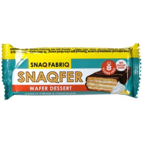SNAQ FABRIQ Батончик вафельный глазированный Snaqfer 45 г "Ванильный крем и бельгийский