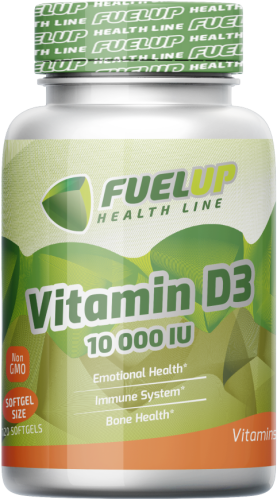 FuelUp Vitamin D3 10000 IU 120 softgels