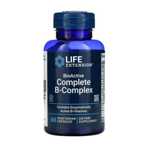 LIFE Extension BioActive Complete B-Complex 60 vegetarian capsules