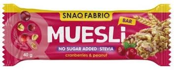 Bombbar SNAQ FABRIQ Батончик мюсли 40 г "Клюква"
