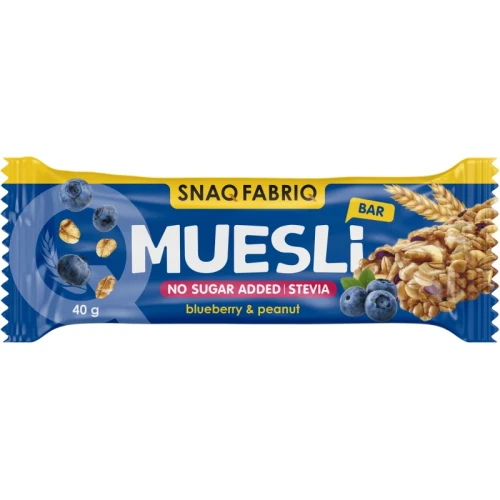 Bombbar SNAQ FABRIQ Батончик мюсли 40 г "Черника"