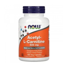 NOW Acetyl-L-Carnitine 500mg 100 vcaps