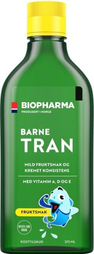 Biopharma Norsk Barne Tran OMEGA-3 375ml детская