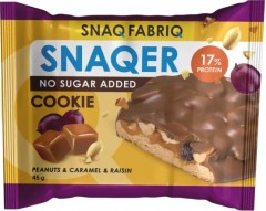 SNAQ FABRIQ Печенье глазированное 45 г Арахис, изюм и карамель