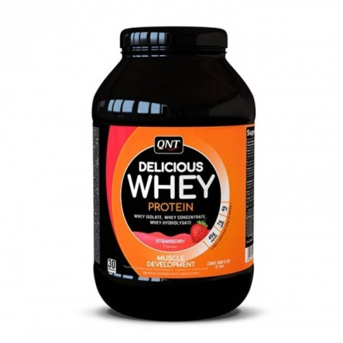 QNT Delicious whey 900gr клубника	