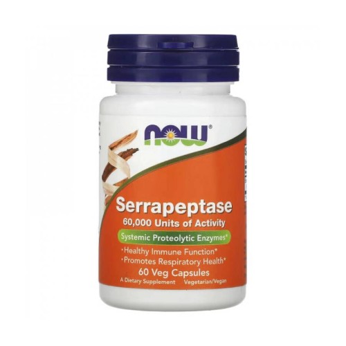 Now foods serrapeptase 60.000 60vcaps серрапептаза	